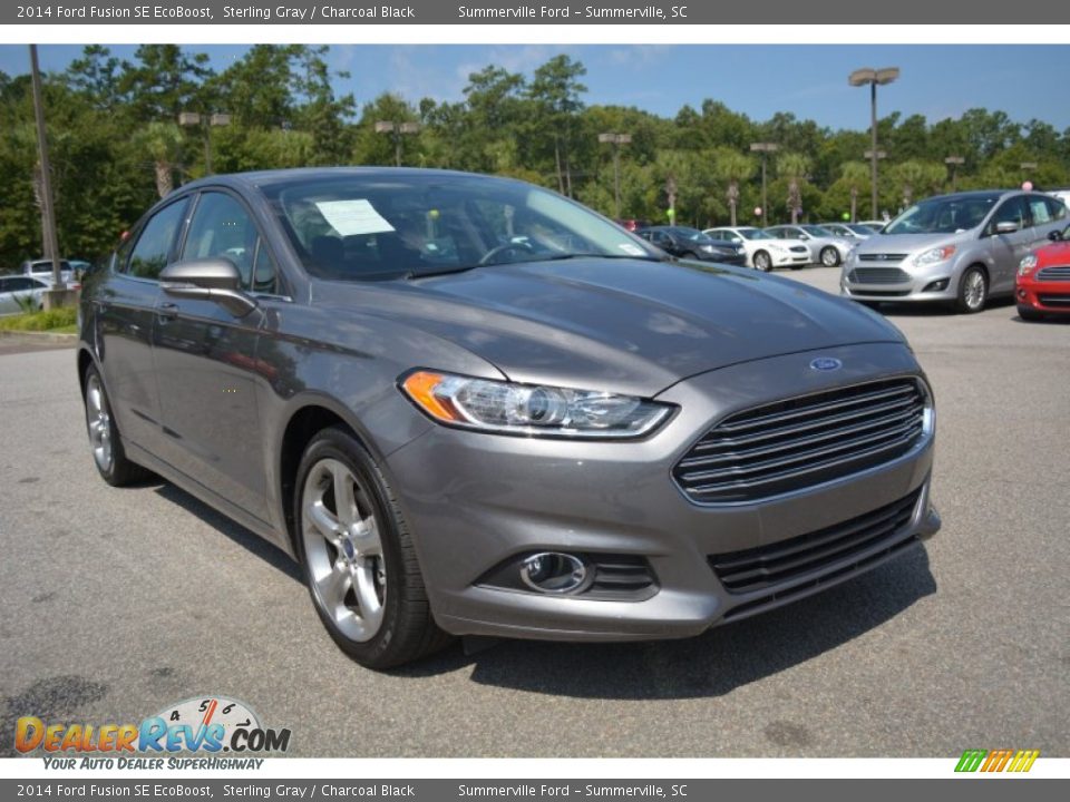 2014 Ford Fusion SE EcoBoost Sterling Gray / Charcoal Black Photo #1