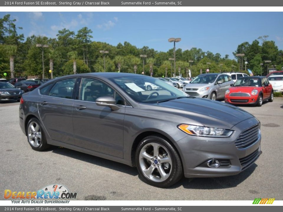 2014 Ford Fusion SE EcoBoost Sterling Gray / Charcoal Black Photo #2