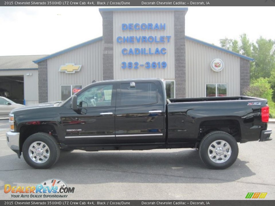 2015 Chevrolet Silverado 3500HD LTZ Crew Cab 4x4 Black / Cocoa/Dune Photo #1