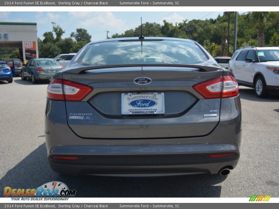 2014 Ford Fusion SE EcoBoost Sterling Gray / Charcoal Black Photo #4
