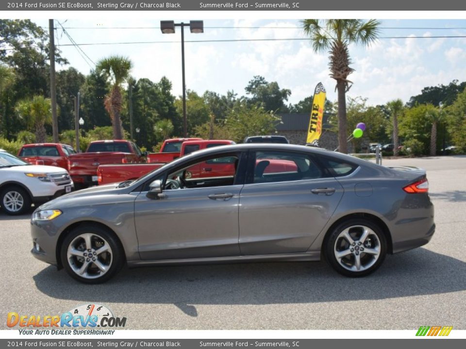 2014 Ford Fusion SE EcoBoost Sterling Gray / Charcoal Black Photo #6