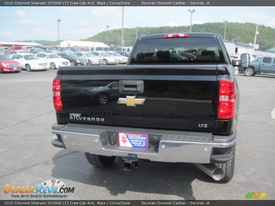 2015 Chevrolet Silverado 3500HD LTZ Crew Cab 4x4 Black / Cocoa/Dune Photo #4