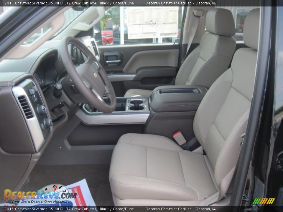 2015 Chevrolet Silverado 3500HD LTZ Crew Cab 4x4 Black / Cocoa/Dune Photo #6