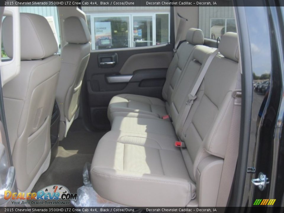 2015 Chevrolet Silverado 3500HD LTZ Crew Cab 4x4 Black / Cocoa/Dune Photo #7