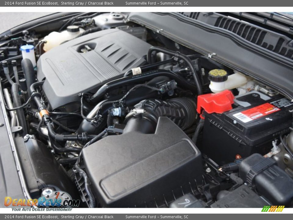 2014 Ford Fusion SE EcoBoost Sterling Gray / Charcoal Black Photo #10
