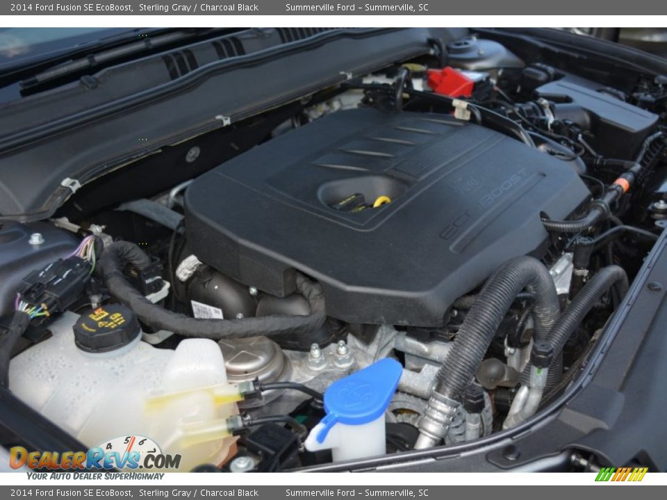 2014 Ford Fusion SE EcoBoost Sterling Gray / Charcoal Black Photo #11