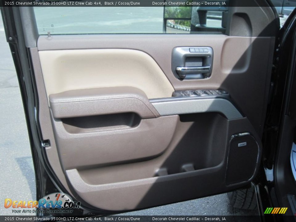 2015 Chevrolet Silverado 3500HD LTZ Crew Cab 4x4 Black / Cocoa/Dune Photo #9
