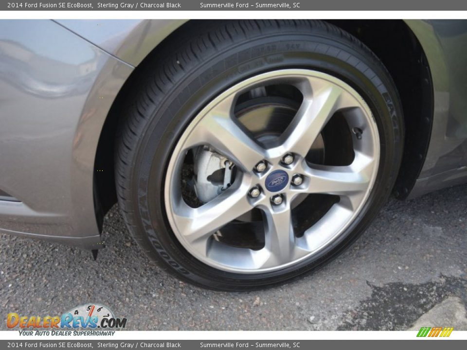 2014 Ford Fusion SE EcoBoost Sterling Gray / Charcoal Black Photo #12