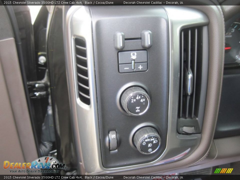 2015 Chevrolet Silverado 3500HD LTZ Crew Cab 4x4 Black / Cocoa/Dune Photo #10