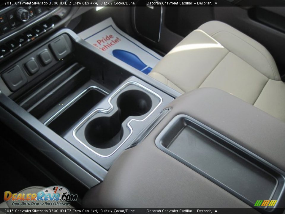 2015 Chevrolet Silverado 3500HD LTZ Crew Cab 4x4 Black / Cocoa/Dune Photo #11