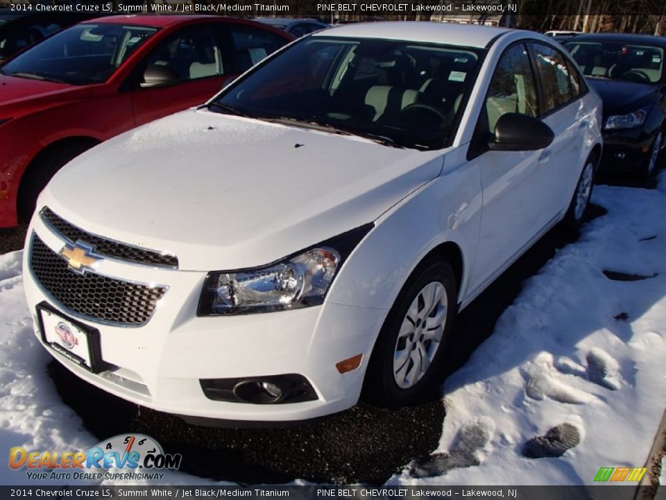 2014 Chevrolet Cruze LS Summit White / Jet Black/Medium Titanium Photo #1