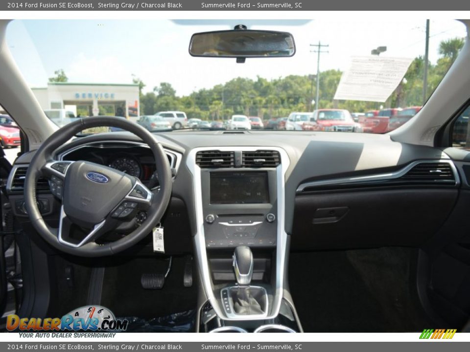 2014 Ford Fusion SE EcoBoost Sterling Gray / Charcoal Black Photo #15