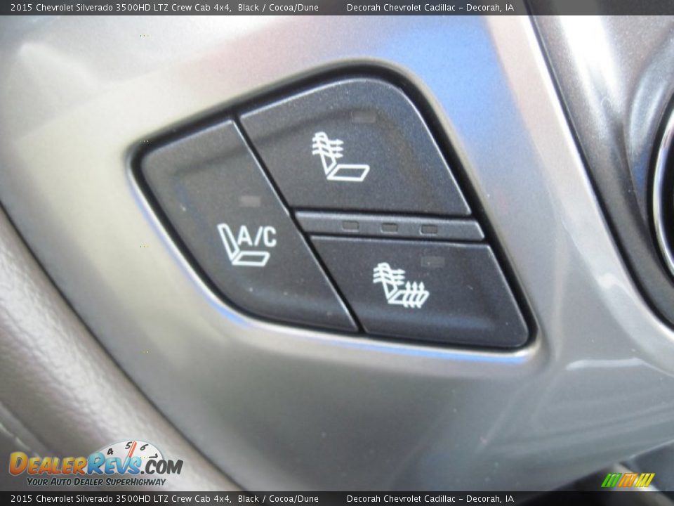 2015 Chevrolet Silverado 3500HD LTZ Crew Cab 4x4 Black / Cocoa/Dune Photo #13