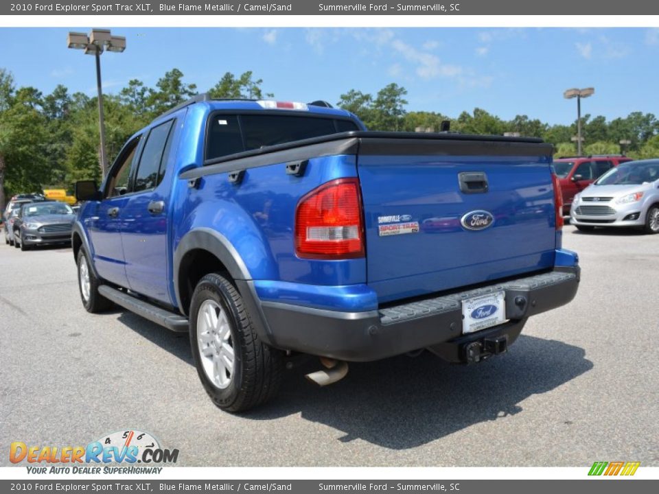 2010 Ford Explorer Sport Trac XLT Blue Flame Metallic / Camel/Sand Photo #5