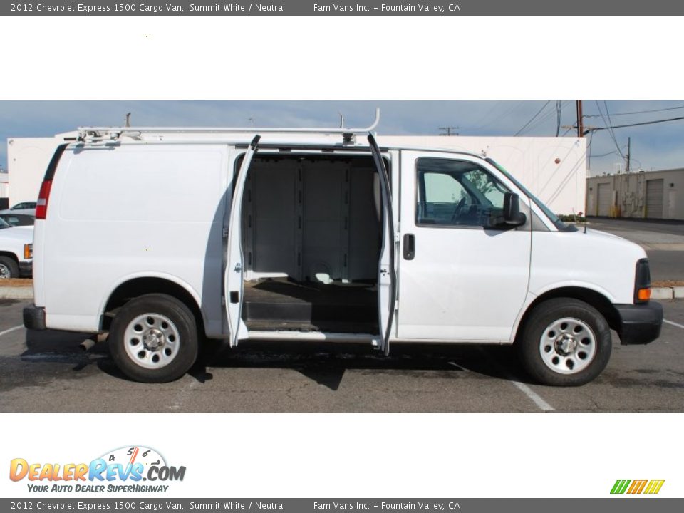 2012 Chevrolet Express 1500 Cargo Van Summit White / Neutral Photo #4
