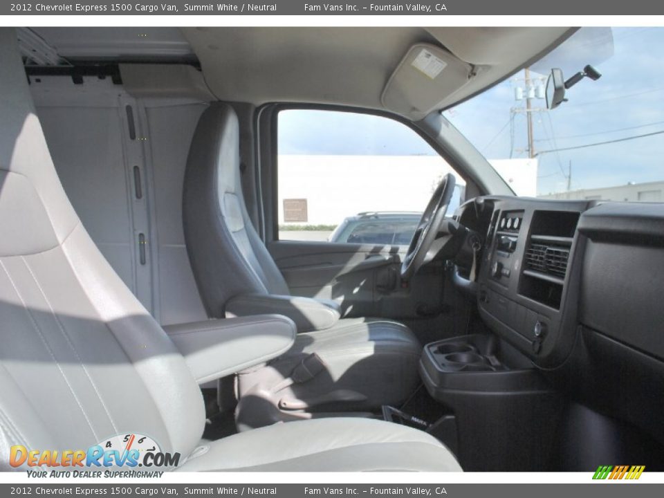 2012 Chevrolet Express 1500 Cargo Van Summit White / Neutral Photo #13