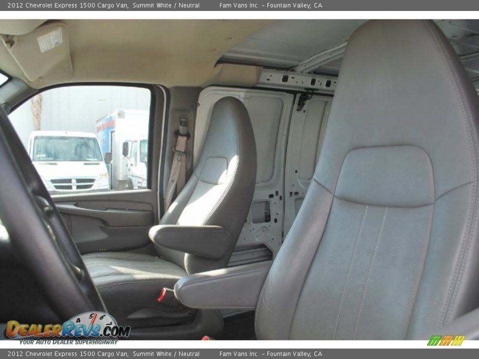 2012 Chevrolet Express 1500 Cargo Van Summit White / Neutral Photo #16
