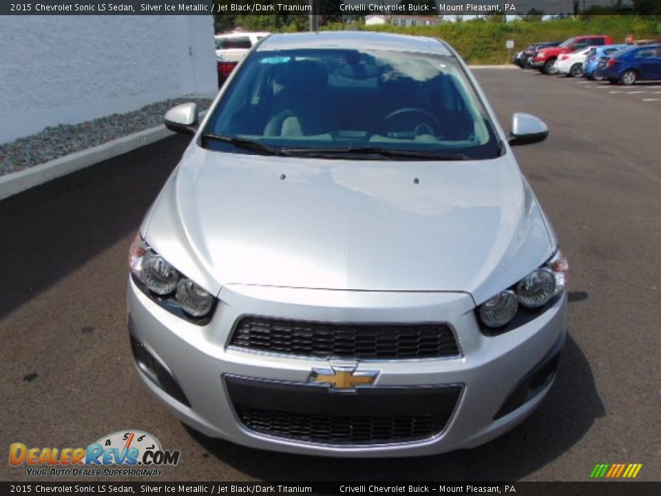 2015 Chevrolet Sonic LS Sedan Silver Ice Metallic / Jet Black/Dark Titanium Photo #4