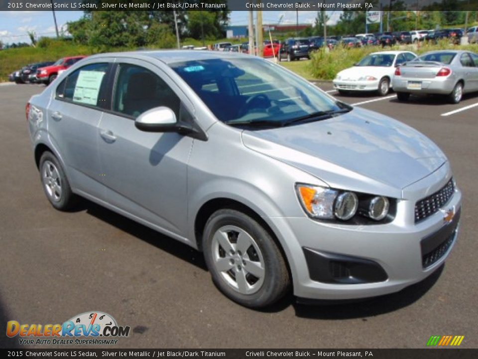 2015 Chevrolet Sonic LS Sedan Silver Ice Metallic / Jet Black/Dark Titanium Photo #5