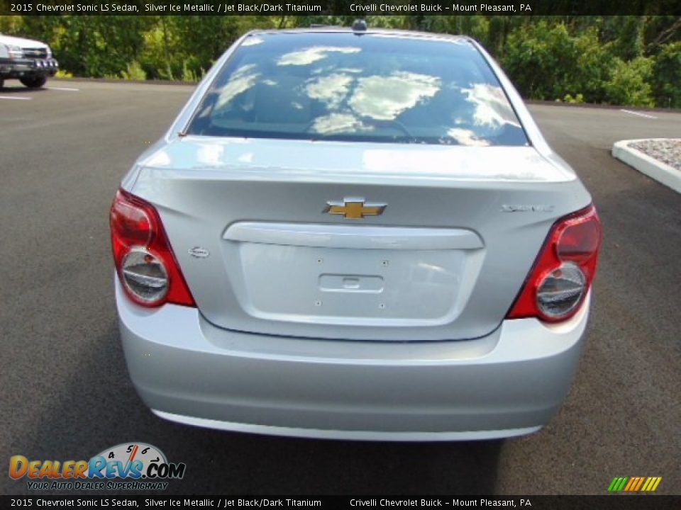 2015 Chevrolet Sonic LS Sedan Silver Ice Metallic / Jet Black/Dark Titanium Photo #6