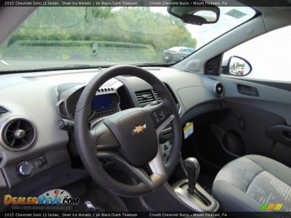 2015 Chevrolet Sonic LS Sedan Silver Ice Metallic / Jet Black/Dark Titanium Photo #8