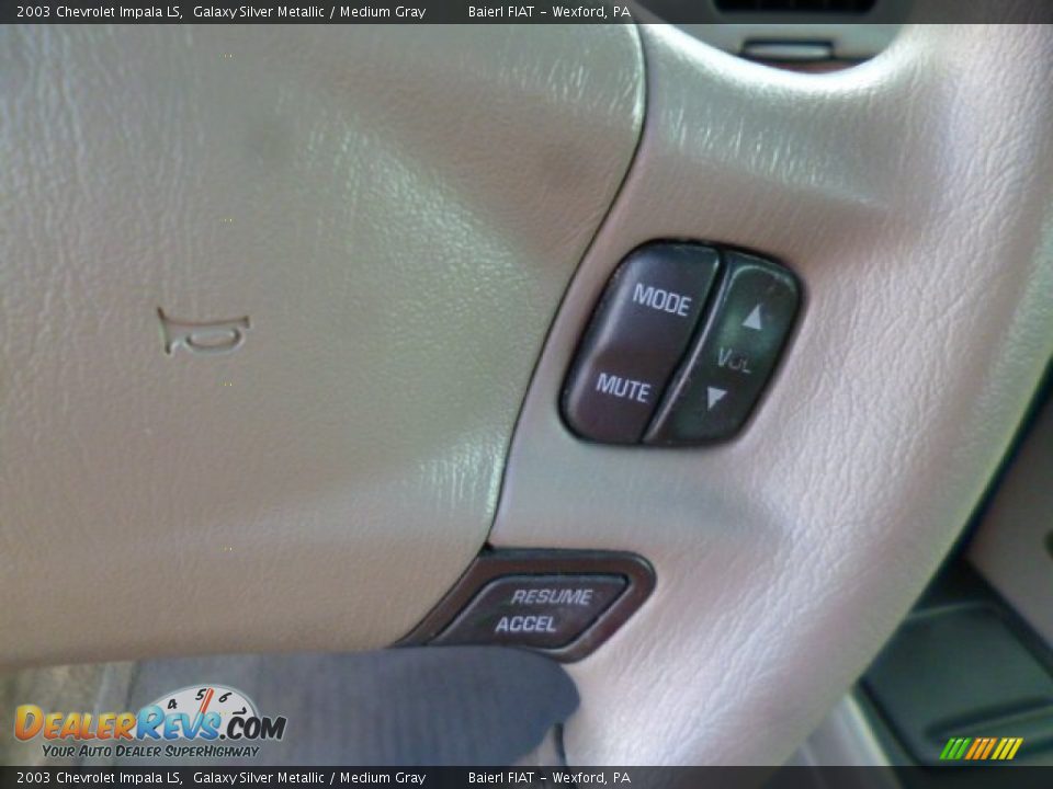 2003 Chevrolet Impala LS Galaxy Silver Metallic / Medium Gray Photo #17