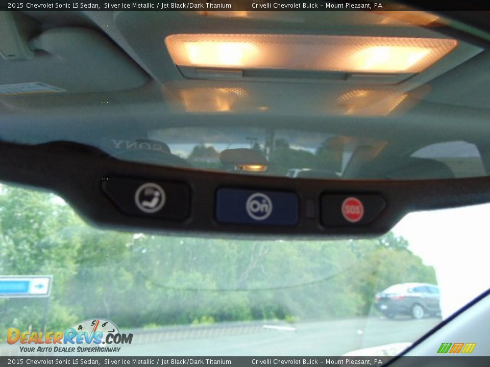 2015 Chevrolet Sonic LS Sedan Silver Ice Metallic / Jet Black/Dark Titanium Photo #10