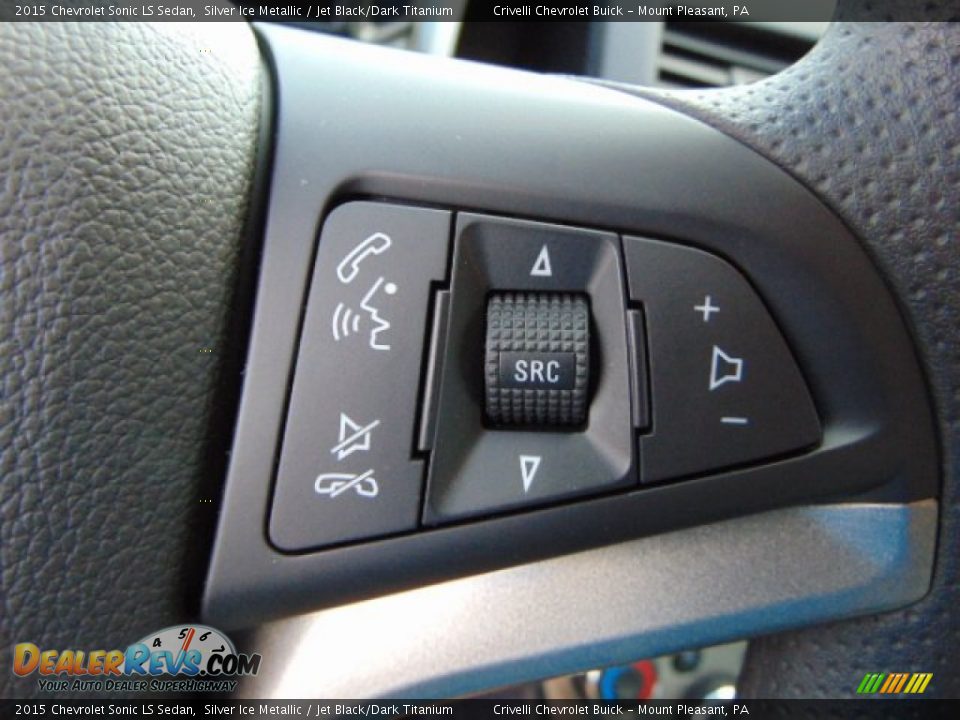 2015 Chevrolet Sonic LS Sedan Silver Ice Metallic / Jet Black/Dark Titanium Photo #11