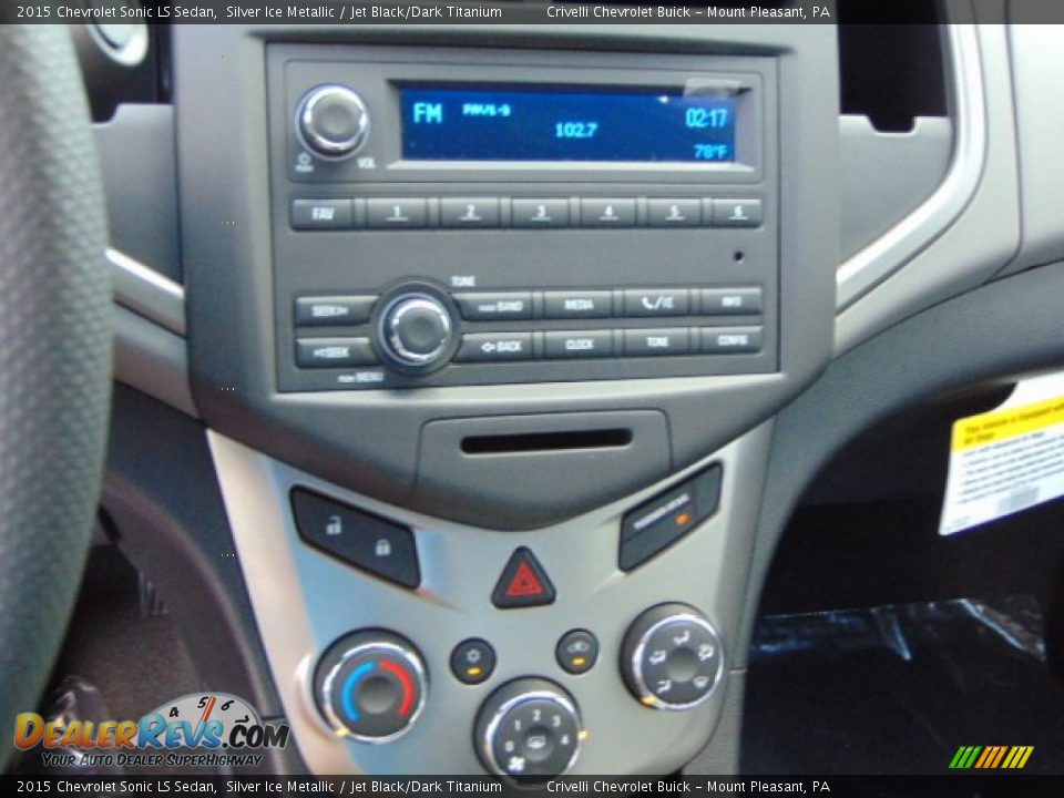 2015 Chevrolet Sonic LS Sedan Silver Ice Metallic / Jet Black/Dark Titanium Photo #13