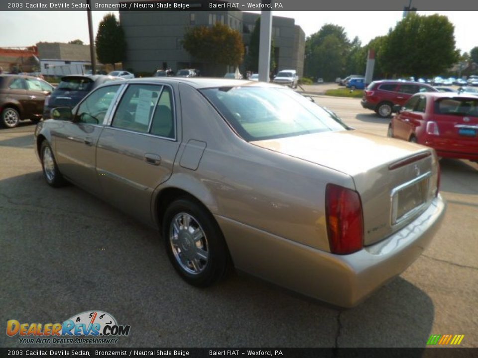 2003 Cadillac DeVille Sedan Bronzemist / Neutral Shale Beige Photo #5