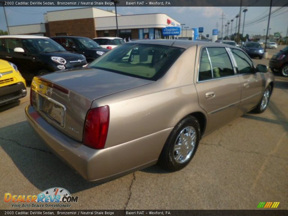 2003 Cadillac DeVille Sedan Bronzemist / Neutral Shale Beige Photo #7