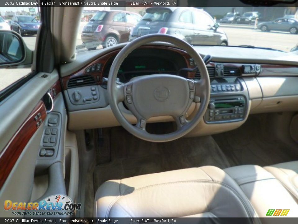 2003 Cadillac DeVille Sedan Bronzemist / Neutral Shale Beige Photo #13