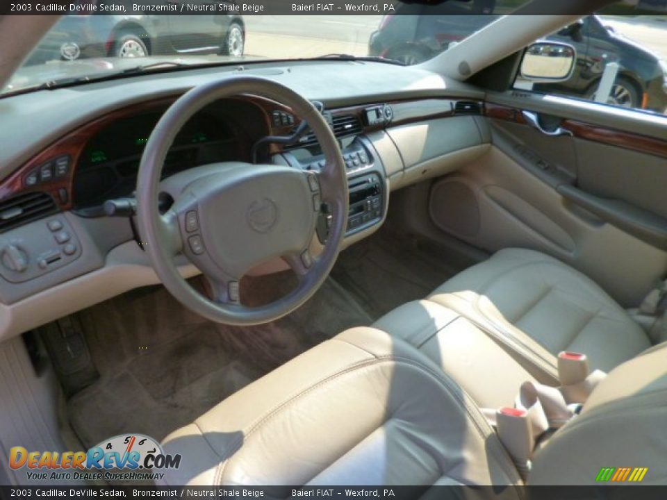 2003 Cadillac DeVille Sedan Bronzemist / Neutral Shale Beige Photo #15