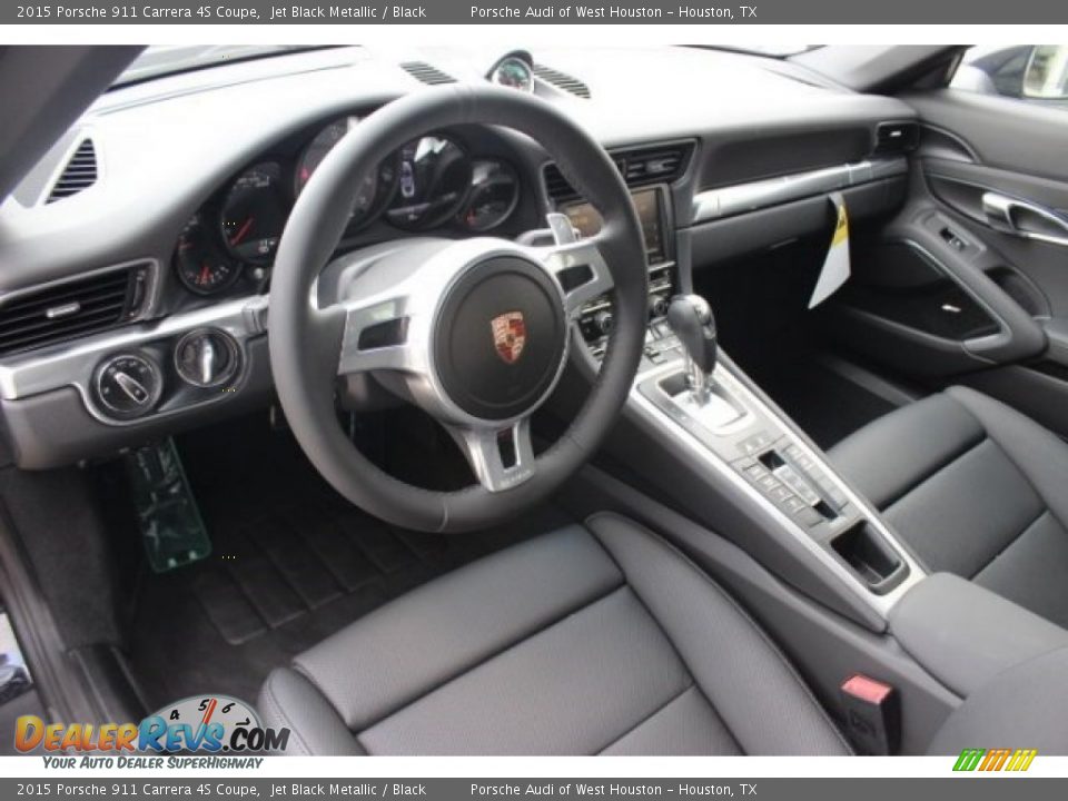 Black Interior - 2015 Porsche 911 Carrera 4S Coupe Photo #12