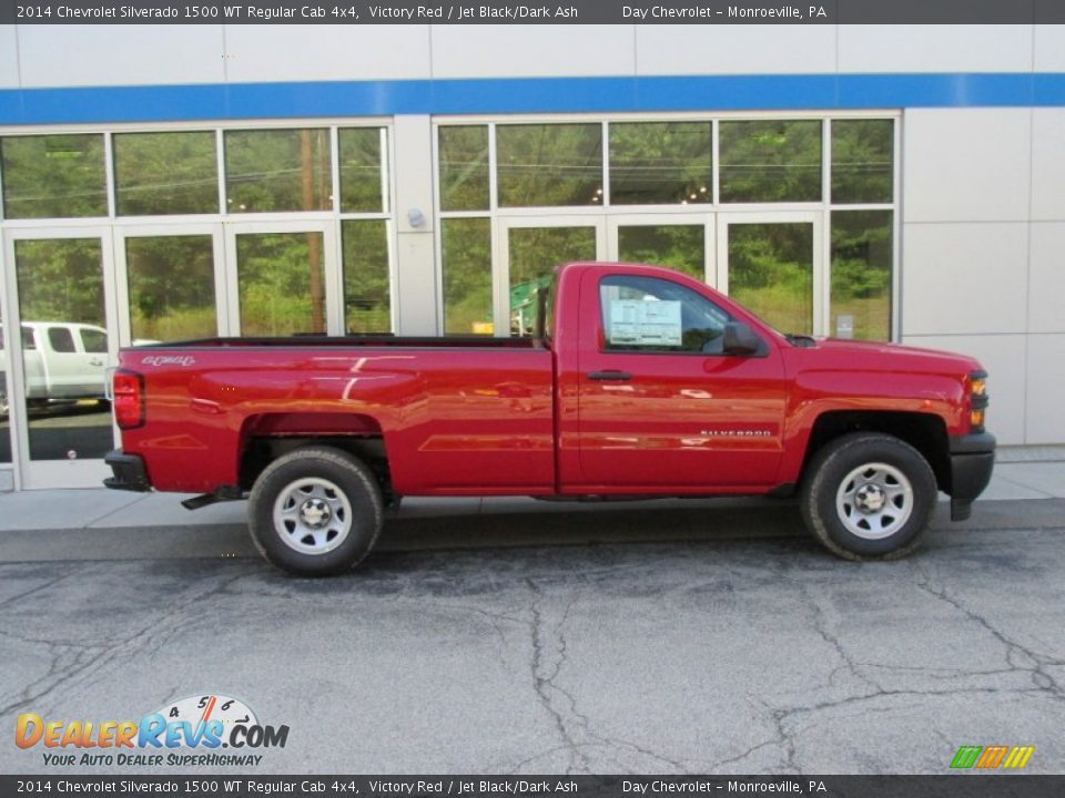 2014 Chevrolet Silverado 1500 WT Regular Cab 4x4 Victory Red / Jet Black/Dark Ash Photo #2