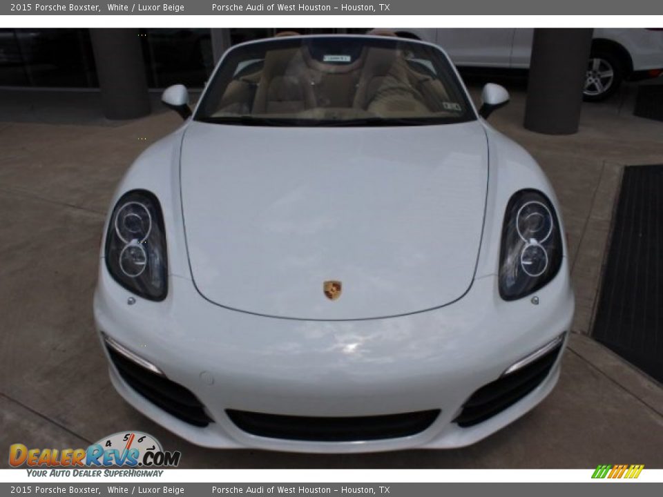 2015 Porsche Boxster White / Luxor Beige Photo #2
