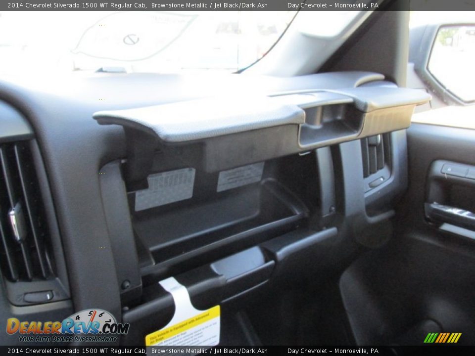 2014 Chevrolet Silverado 1500 WT Regular Cab Brownstone Metallic / Jet Black/Dark Ash Photo #18