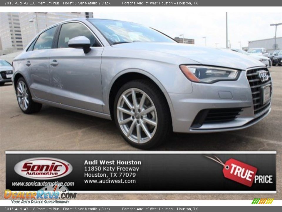 2015 Audi A3 1.8 Premium Plus Florett Silver Metallic / Black Photo #1