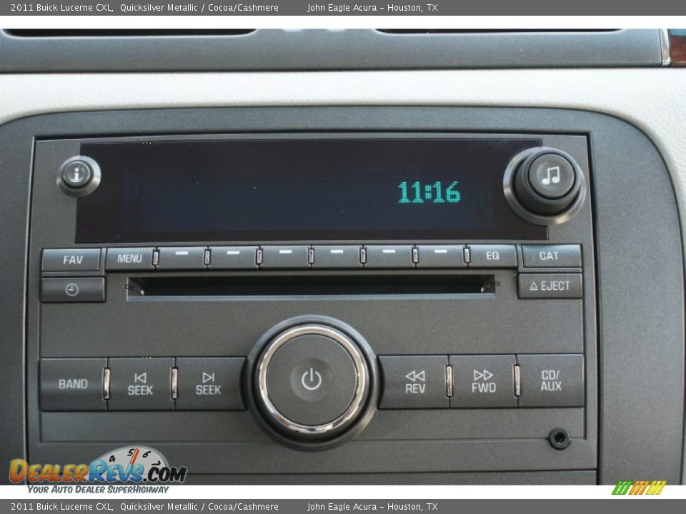 2011 Buick Lucerne CXL Quicksilver Metallic / Cocoa/Cashmere Photo #27