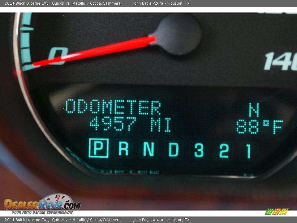 2011 Buick Lucerne CXL Quicksilver Metallic / Cocoa/Cashmere Photo #36