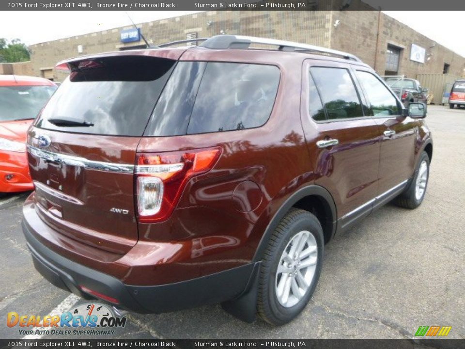 2015 Ford Explorer XLT 4WD Bronze Fire / Charcoal Black Photo #2