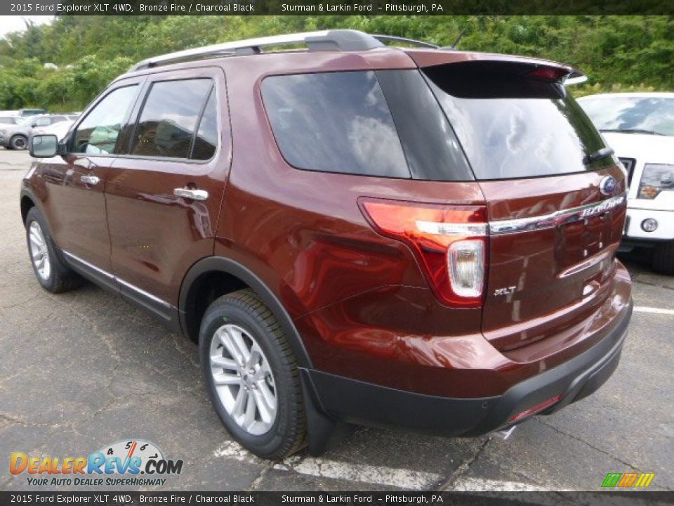 2015 Ford Explorer XLT 4WD Bronze Fire / Charcoal Black Photo #4