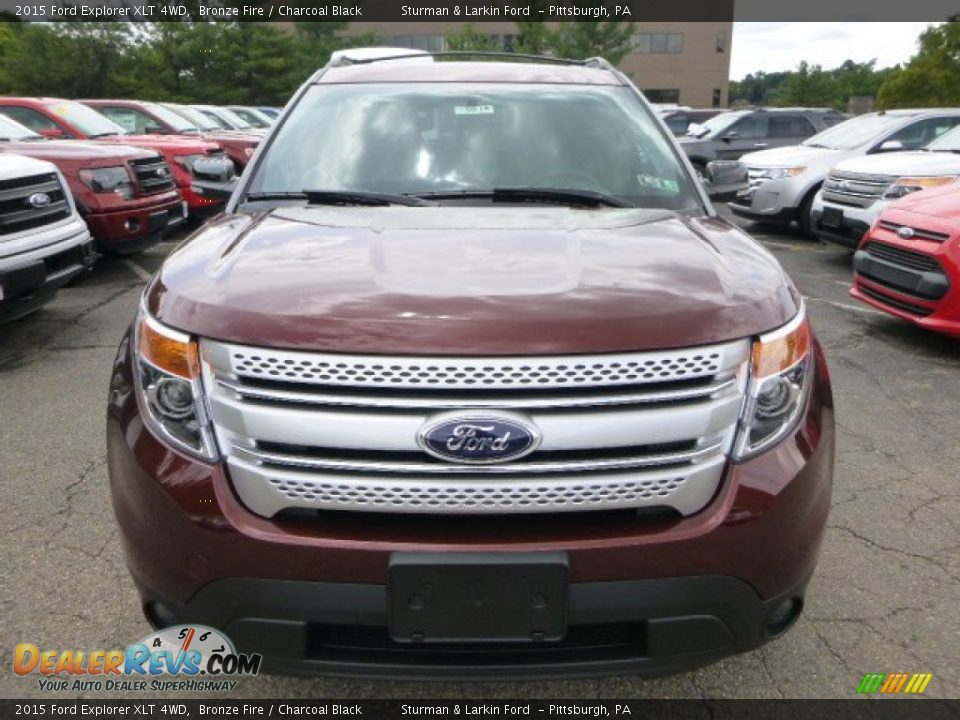 2015 Ford Explorer XLT 4WD Bronze Fire / Charcoal Black Photo #6