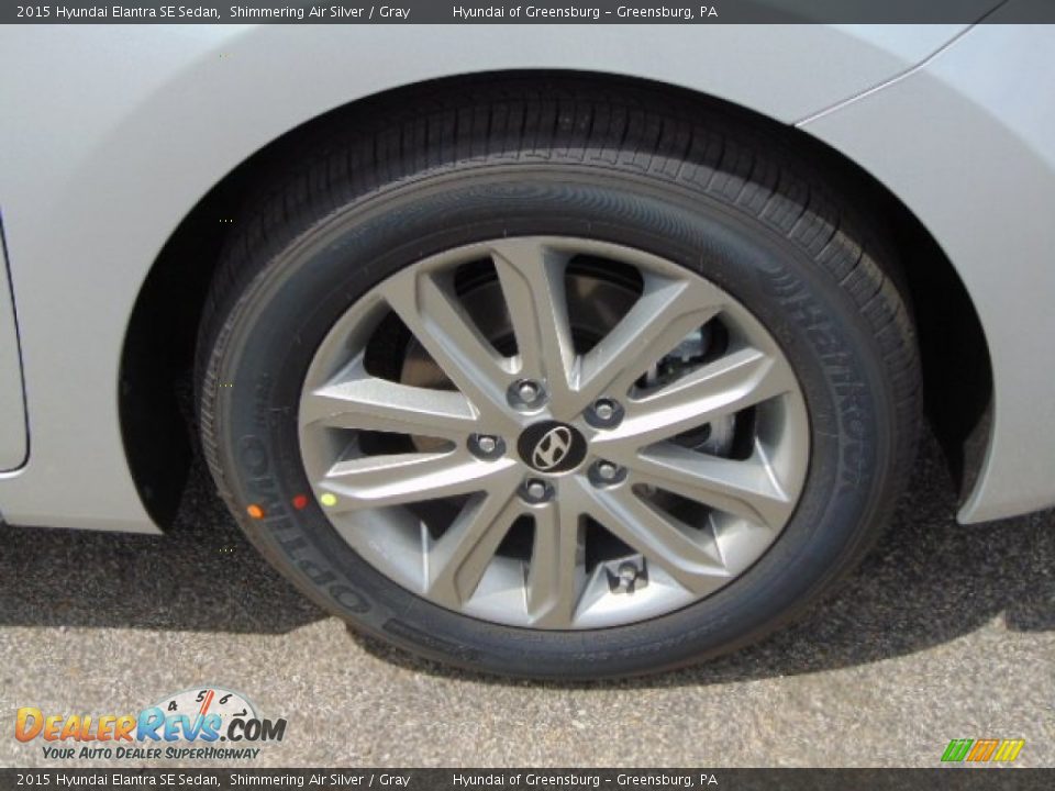 2015 Hyundai Elantra SE Sedan Shimmering Air Silver / Gray Photo #3