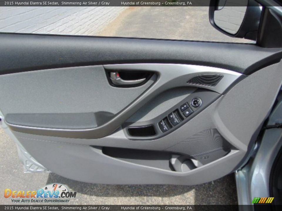 2015 Hyundai Elantra SE Sedan Shimmering Air Silver / Gray Photo #7