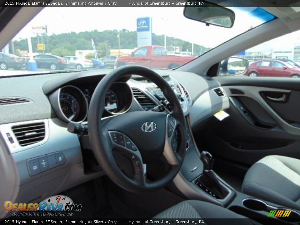 2015 Hyundai Elantra SE Sedan Shimmering Air Silver / Gray Photo #8