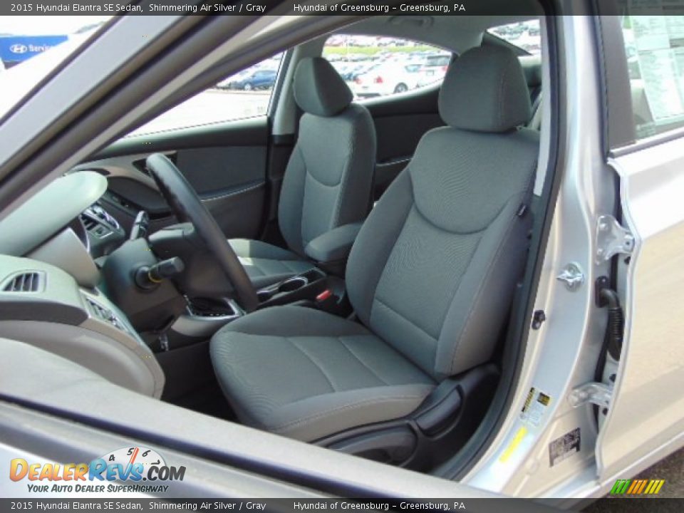 2015 Hyundai Elantra SE Sedan Shimmering Air Silver / Gray Photo #9
