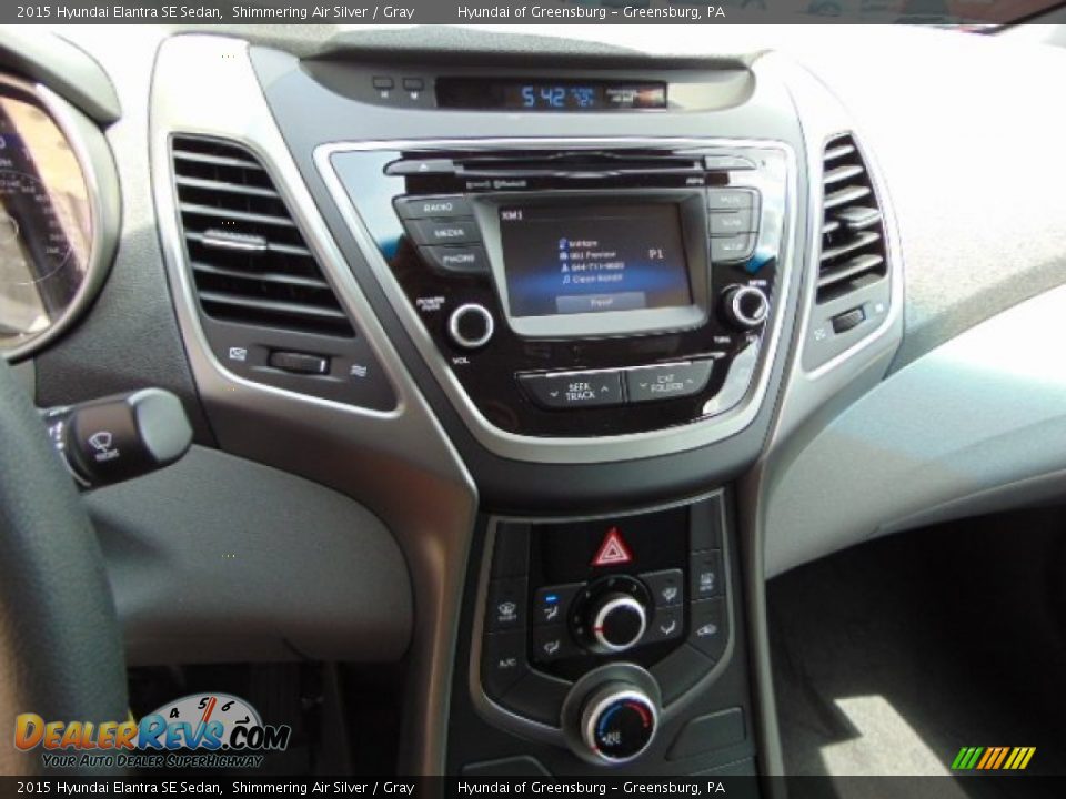 2015 Hyundai Elantra SE Sedan Shimmering Air Silver / Gray Photo #10