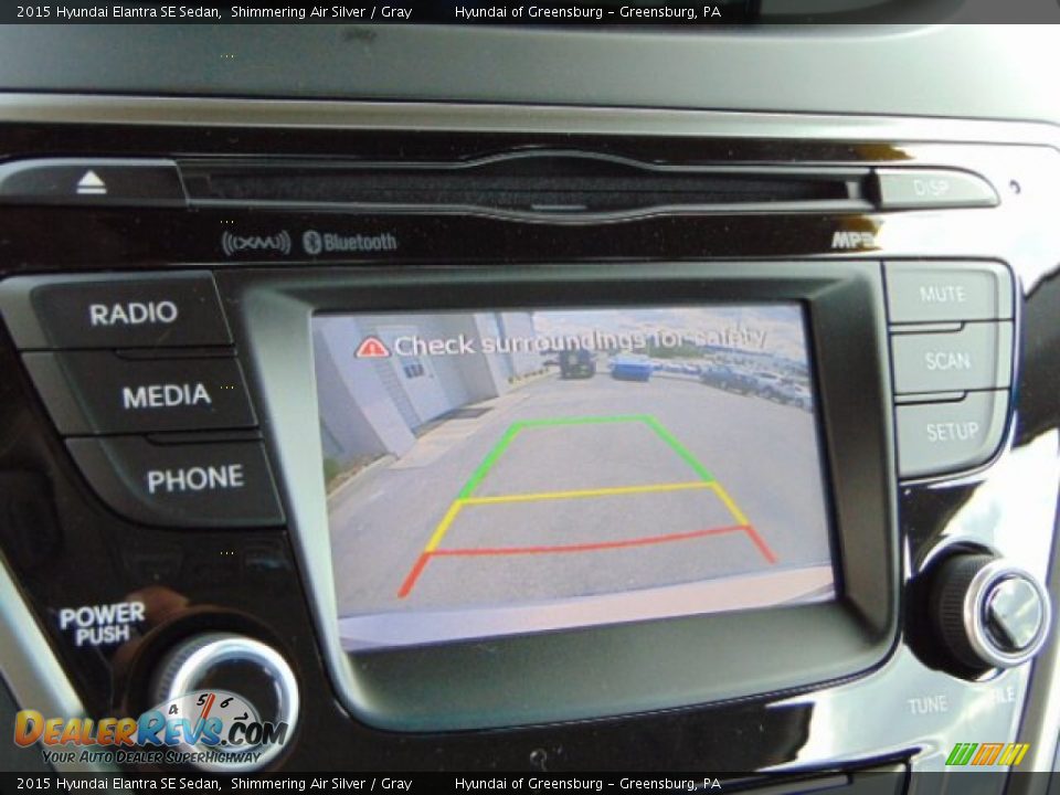 2015 Hyundai Elantra SE Sedan Shimmering Air Silver / Gray Photo #11