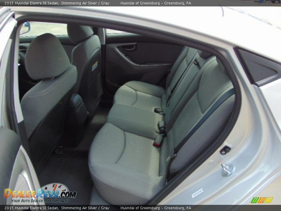 2015 Hyundai Elantra SE Sedan Shimmering Air Silver / Gray Photo #14